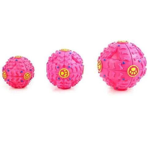 Brighty BrainBall in pink - 3 sizes small medium large waterproof treat dispenser balls