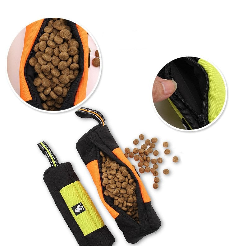 TrueLove TreatPro treat pouch - quick access zipper opening with dog treats detail
