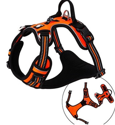 TrueLove Urban Air reflective breathable dog harness – Orange