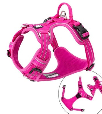 TrueLove Urban Air reflective breathable dog harness – Pink